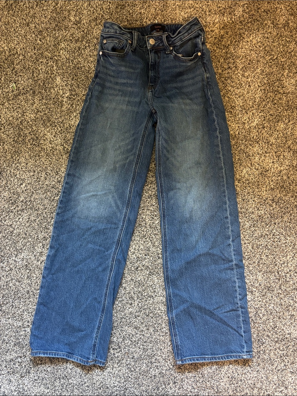 Quince Bella stretch relaxed straight jeans
